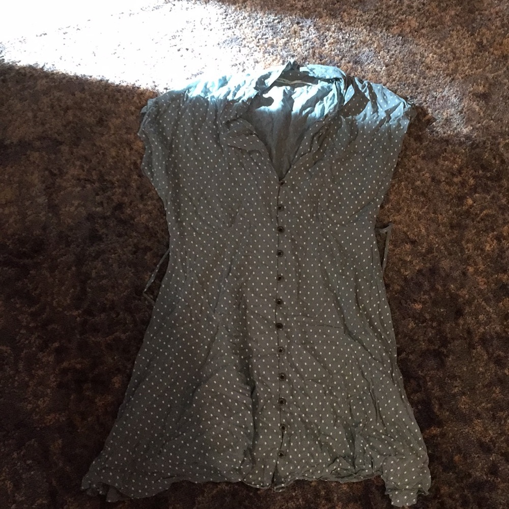 Kimichi Blue Polka dot Katniss dress